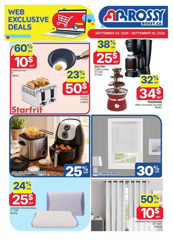 Rossy catalogue | Exclusive bargains | 2026-09-24T00:00:00.000Z - 2026-09-30T00:00:00.000Z