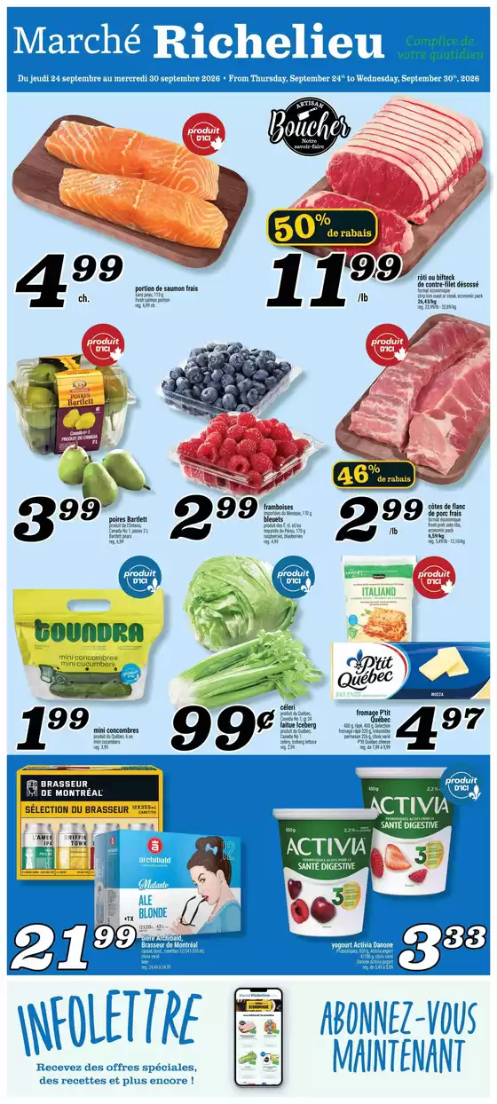 Marché Richelieu catalogue | 50% de rabais | 2026-09-24T00:00:00.000Z - 2026-09-30T00:00:00.000Z