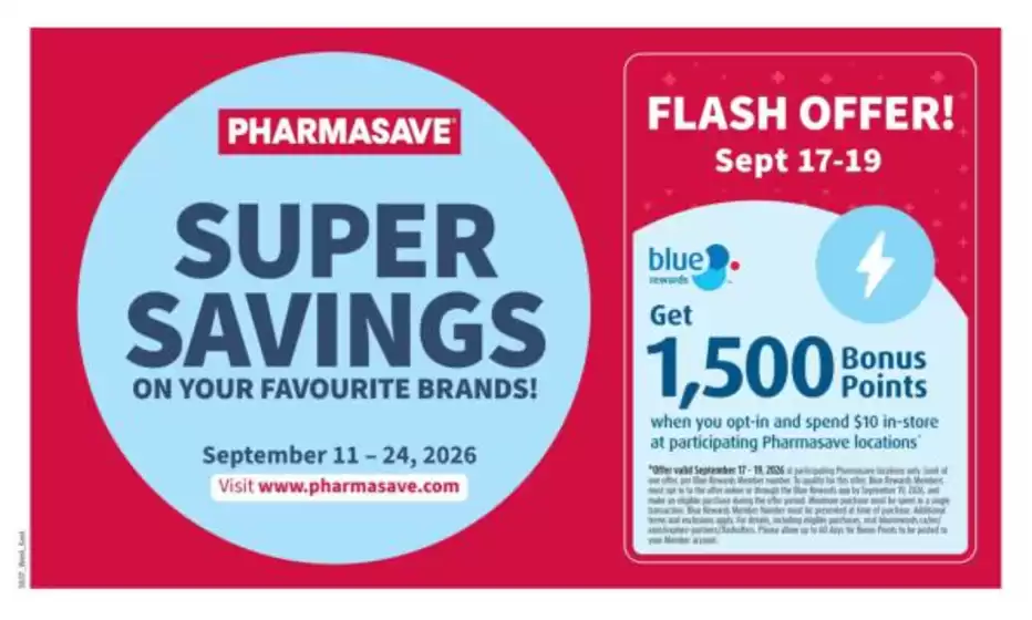 Pharmasave catalogue | Special offers for you | 2026-09-11T00:00:00.000Z - 2026-09-24T00:00:00.000Z