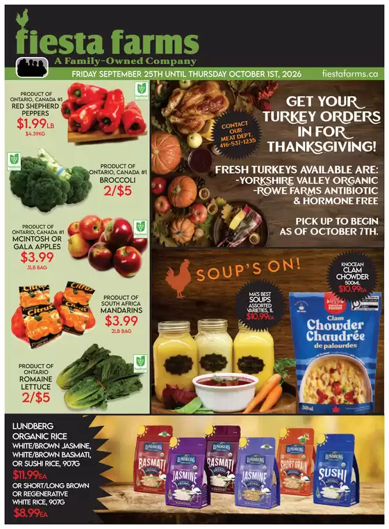 Fiesta Farms catalogue | Weekly flyer | 2026-09-25T00:00:00.000Z - 2026-10-01T00:00:00.000Z