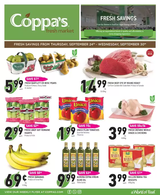 Coppa's catalogue | Weekly Flyer | 2026-09-25T00:00:00.000Z - 2026-09-30T00:00:00.000Z