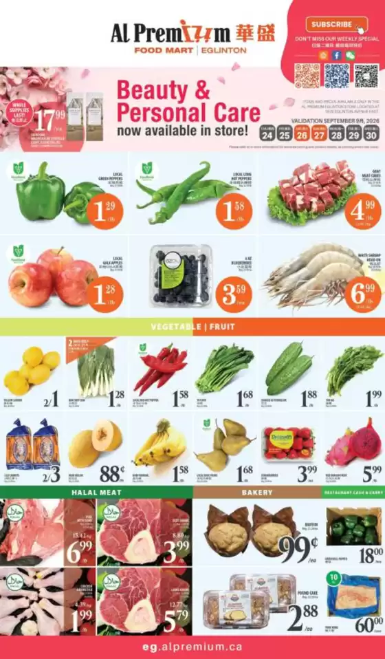 Al Premium catalogue | WEEKLY SPECIAL EGLINTON | 2026-09-24T00:00:00.000Z - 2026-09-30T00:00:00.000Z