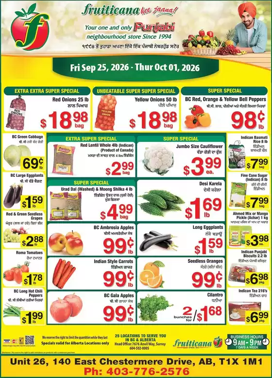 Fruiticana catalogue in Wolfville | Great offer for bargain hunters | 2026-09-25T00:00:00.000Z - 2026-10-01T00:00:00.000Z
