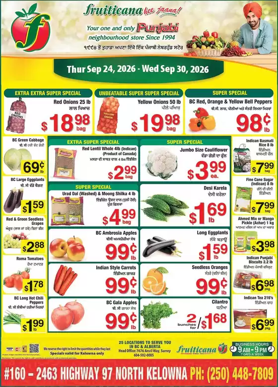 Fruiticana catalogue in Wolfville | Top deals for all customers | 2026-09-24T00:00:00.000Z - 2026-09-30T00:00:00.000Z