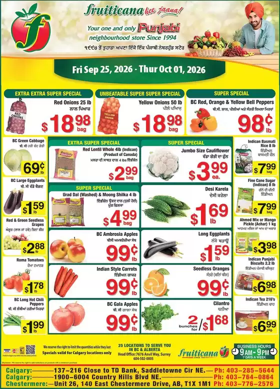 Fruiticana catalogue in Wolfville | Great discounts on selected products | 2026-09-25T00:00:00.000Z - 2026-10-01T00:00:00.000Z