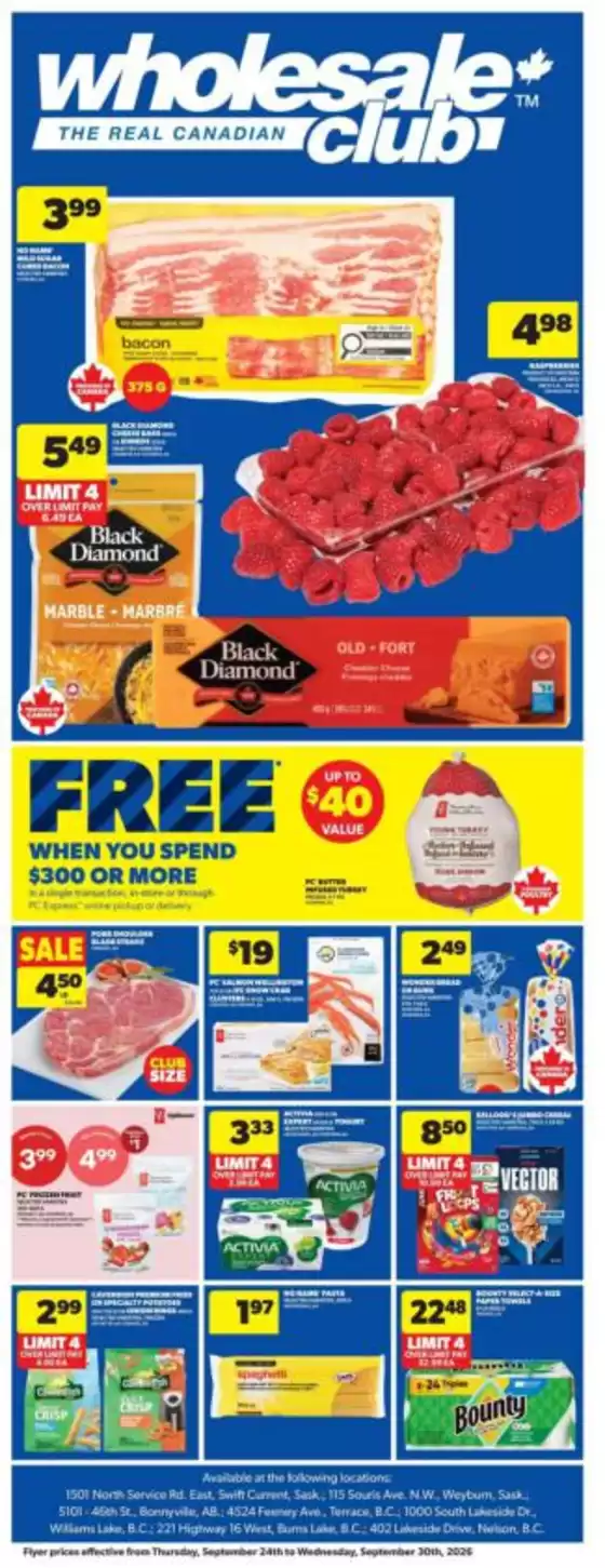 Wholesale Club catalogue in Wolfville | Current deals and offers | 2026-09-24T00:00:00.000Z - 2026-09-30T00:00:00.000Z