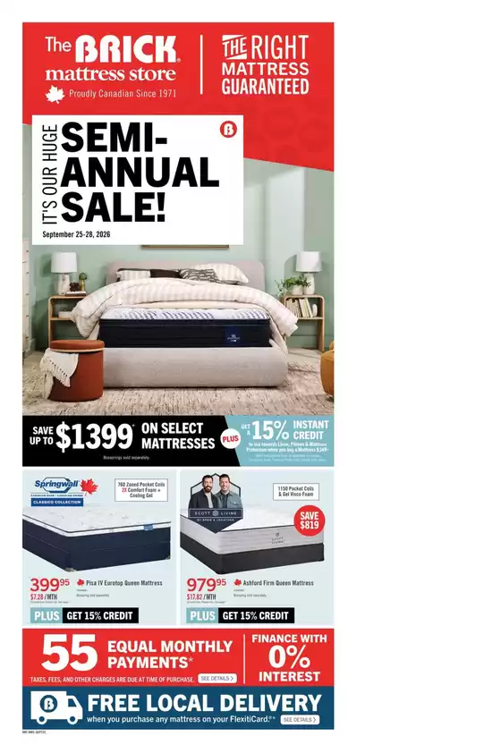 The Brick catalogue | Brick Mattress Store | 2026-09-25T00:00:00.000Z - 2026-09-28T00:00:00.000Z
