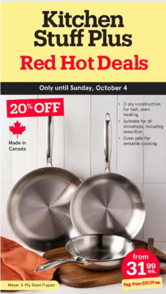 Kitchen Stuff Plus catalogue | Red hot deals  | 2026-09-28T00:00:00.000Z - 2026-10-04T00:00:00.000Z