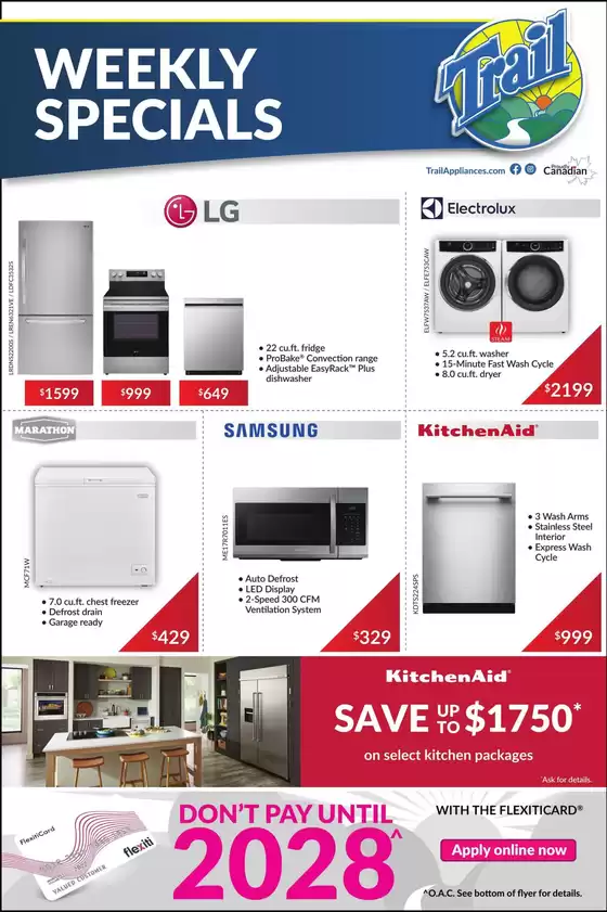 Trail Appliances catalogue | Weekly specials | 2026-09-28T00:00:00.000Z - 2026-09-30T00:00:00.000Z