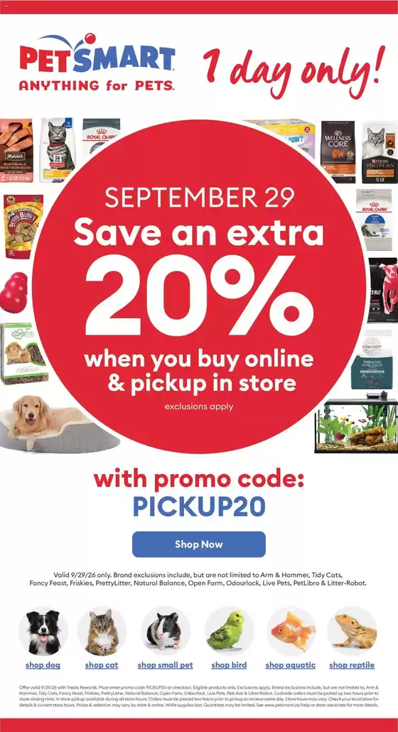 Petsmart catalogue | Special offers for you | 2026-09-29T00:00:00.000Z - 2026-09-29T00:00:00.000Z