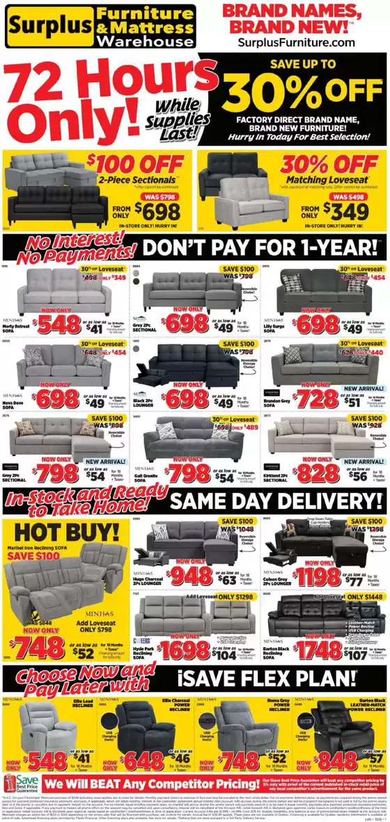 Surplus Furniture catalogue | Weekly flyer | 2026-09-29T00:00:00.000Z - 2026-10-04T00:00:00.000Z