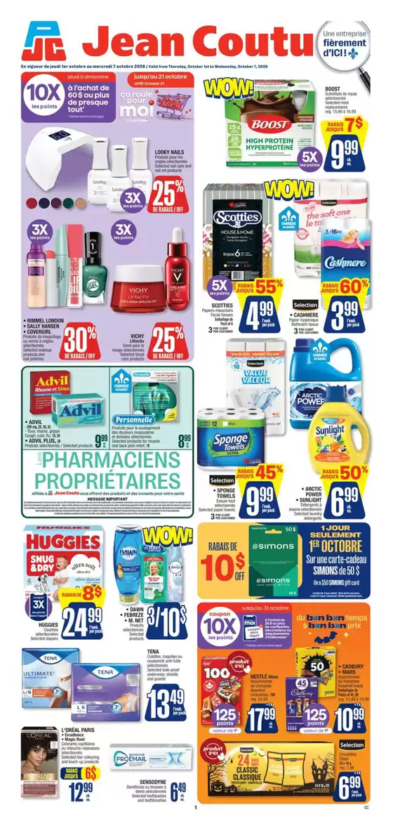 Jean Coutu catalogue in Gatineau | Weekly Flyer | 2026-10-01T00:00:00.000Z - 2026-10-07T00:00:00.000Z