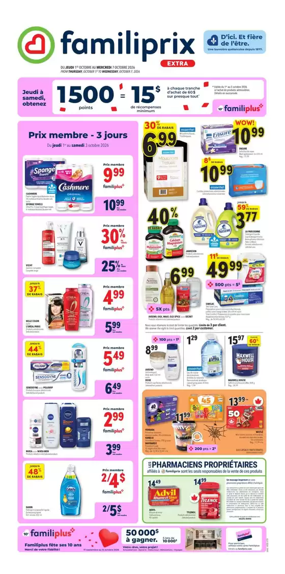 Familiprix catalogue | Great offer for all customers | 2026-10-01T00:00:00.000Z - 2026-10-07T00:00:00.000Z