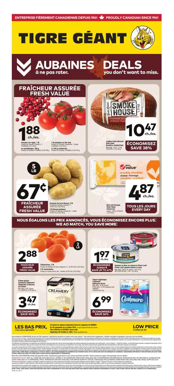 Giant Tiger catalogue | Discover attractive offers | 2026-09-30T00:00:00.000Z - 2026-10-06T00:00:00.000Z