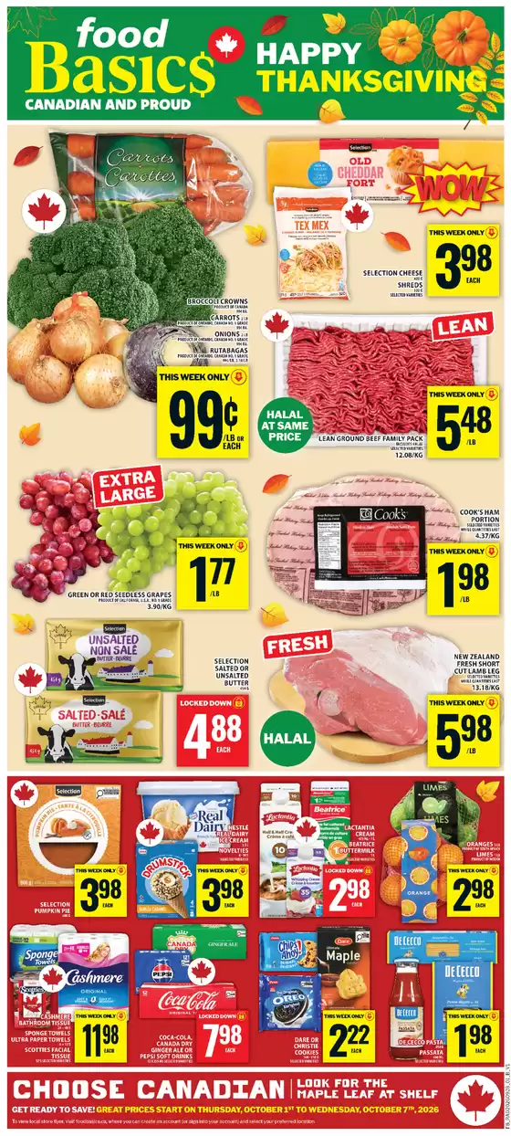 Food Basics catalogue | Great offer for bargain hunters | 2026-10-01T00:00:00.000Z - 2026-10-07T00:00:00.000Z