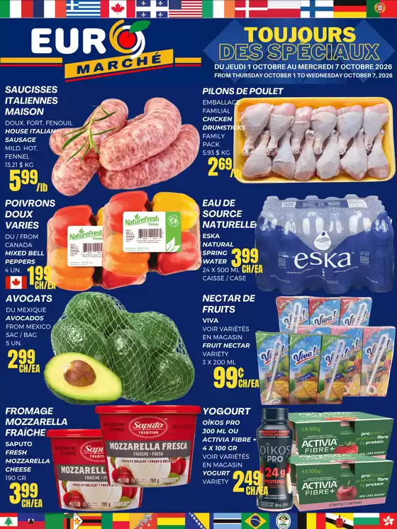 Euromarché catalogue | Toujours des speciaux | 2026-10-01T00:00:00.000Z - 2026-10-07T00:00:00.000Z