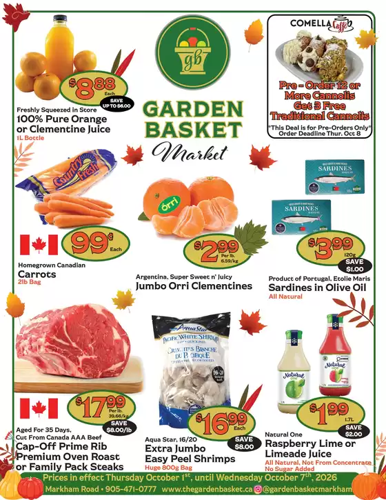 The Garden Basket catalogue | Weekly flyer  | 2026-10-01T00:00:00.000Z - 2026-10-07T00:00:00.000Z