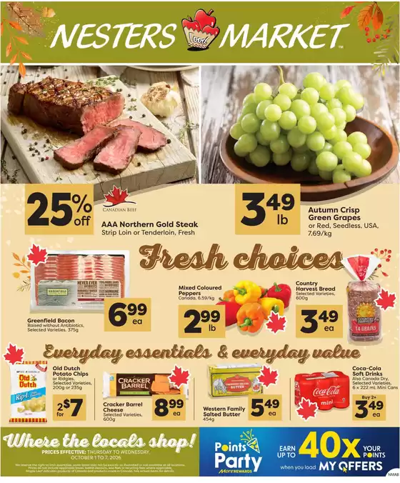 Nesters Market catalogue | Weekly flyer | 2026-10-01T00:00:00.000Z - 2026-10-07T00:00:00.000Z