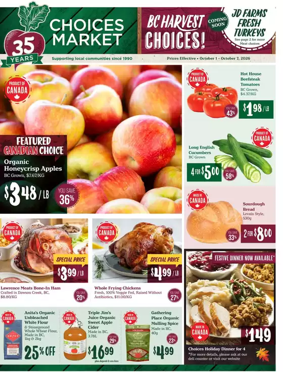 Choices Market catalogue | Weekly specials  | 2026-10-01T00:00:00.000Z - 2026-10-07T00:00:00.000Z