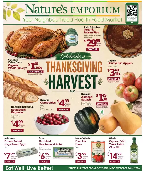 Nature's Emporium catalogue | Weekly flyer  | 2026-10-01T00:00:00.000Z - 2026-10-14T00:00:00.000Z