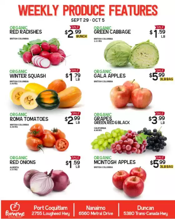 Pomme Natural Market catalogue | Weekly produce features | 2026-10-01T00:00:00.000Z - 2026-10-05T00:00:00.000Z
