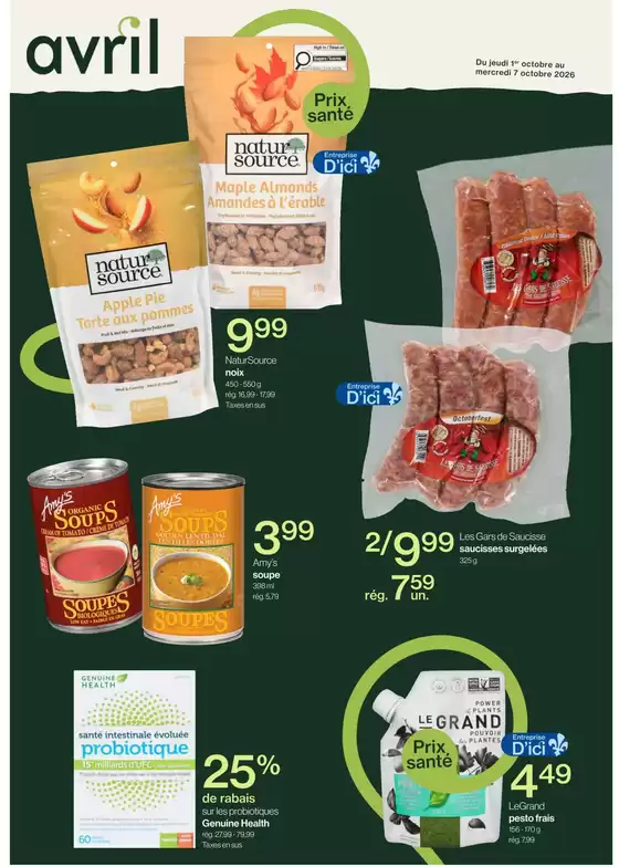 Avril catalogue | Weekly flyer | 2026-10-01T00:00:00.000Z - 2026-10-07T00:00:00.000Z