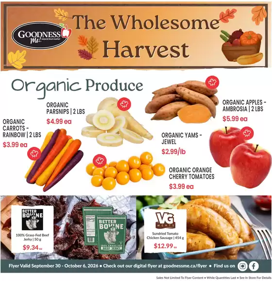 Goodness Me catalogue | The Wholesome Harvest | 2026-10-01T00:00:00.000Z - 2026-10-06T00:00:00.000Z