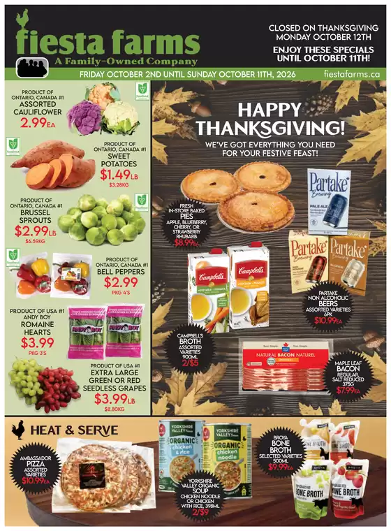 Fiesta Farms catalogue | Weekly flyer | 2026-10-02T00:00:00.000Z - 2026-10-11T00:00:00.000Z