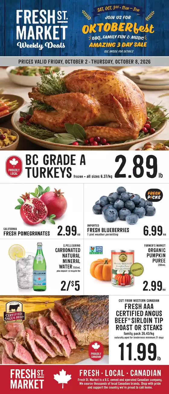 Fresh St Market catalogue in Saint-Charles-Borromée | Weekly deals | 2026-10-02T00:00:00.000Z - 2026-10-08T00:00:00.000Z