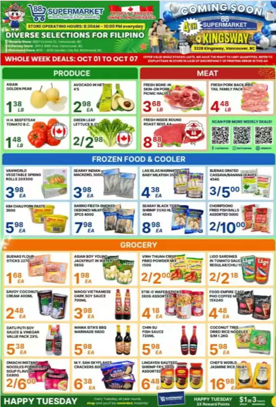 88 Supermarket catalogue | Whole week deal | 2026-10-02T00:00:00.000Z - 2026-10-07T00:00:00.000Z