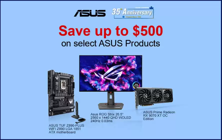 Canada Computers catalogue | Save up to 500$ | 2026-10-05T00:00:00.000Z - 2026-10-08T00:00:00.000Z