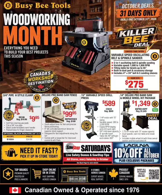 Busy Bee Tools catalogue in Dalmeny | Woodworking month | 2026-10-05T00:00:00.000Z - 2026-10-31T00:00:00.000Z