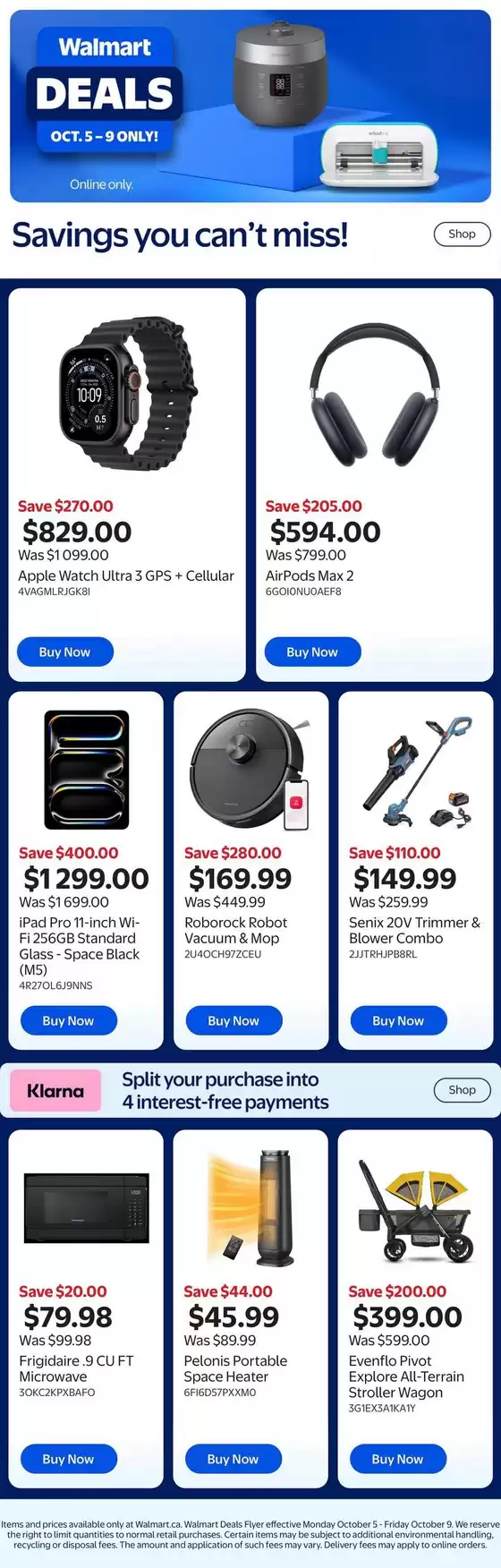 Walmart catalogue | Wide range of offers | 2026-10-05T00:00:00.000Z - 2026-10-09T00:00:00.000Z