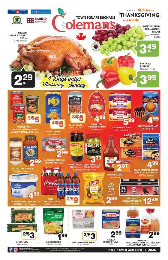 Coleman's catalogue | Offers for bargain hunters | 2026-10-08T00:00:00.000Z - 2026-10-14T00:00:00.000Z