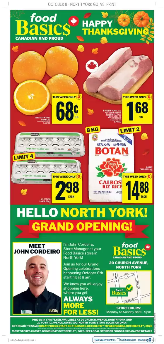 Food Basics catalogue | Current bargains and offers | 2026-10-08T00:00:00.000Z - 2026-10-14T00:00:00.000Z