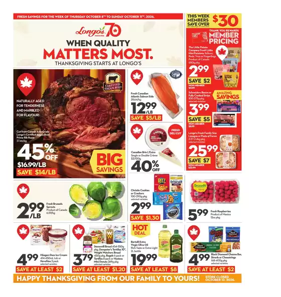 Longo's catalogue | Current special promotions | 2026-10-08T00:00:00.000Z - 2026-10-11T00:00:00.000Z