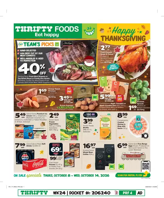 Thrifty Foods catalogue | Discounts and promotions | 2026-10-08T00:00:00.000Z - 2026-10-14T00:00:00.000Z