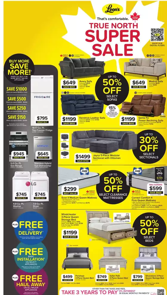 Leon's catalogue in Montreal | True north super sale | 2026-10-08T00:00:00.000Z - 2026-10-14T00:00:00.000Z