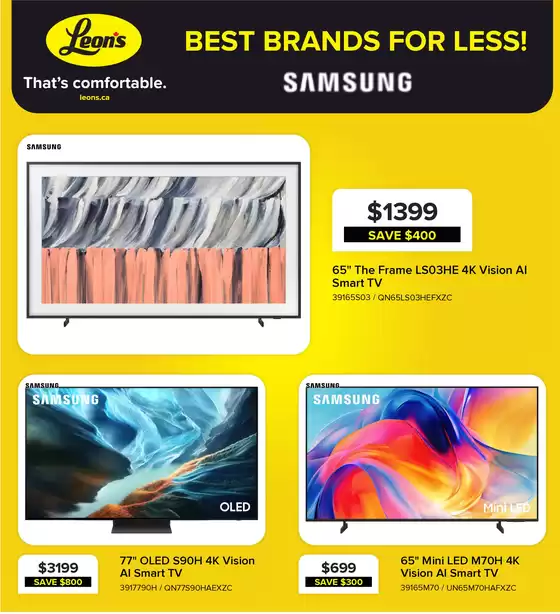 Leon's catalogue in Ottawa | Best brands for less! | 2026-10-08T00:00:00.000Z - 2026-10-14T00:00:00.000Z