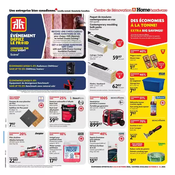 Home Hardware catalogue | Top offers for smart savers | 2026-10-08T00:00:00.000Z - 2026-10-21T00:00:00.000Z