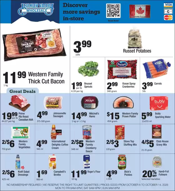Bulkley Valley Wholesale catalogue | Discover more savings in-store | 2026-10-08T00:00:00.000Z - 2026-10-14T00:00:00.000Z