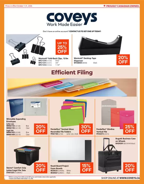 Covey Basics catalogue | October flyer | 2026-10-08T00:00:00.000Z - 2026-10-31T00:00:00.000Z