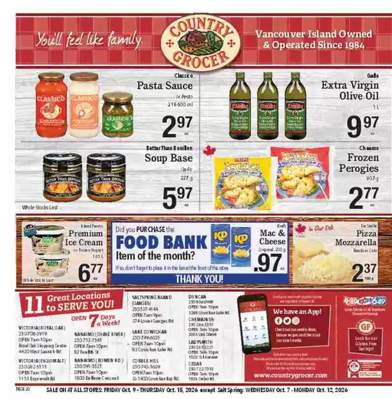Country Grocer catalogue | Happy thanksgiving day | 2026-10-09T00:00:00.000Z - 2026-10-15T00:00:00.000Z