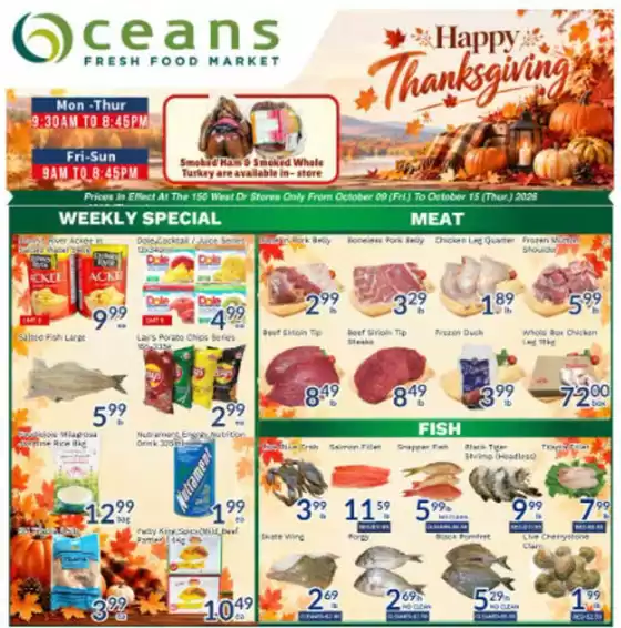 Oceans Fresh Food Market catalogue | Enjoy Special deals everyday | 2026-10-09T00:00:00.000Z - 2026-10-15T00:00:00.000Z