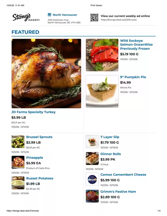 Stong's Market catalogue | Weekly flyer | 2026-10-09T00:00:00.000Z - 2026-10-15T00:00:00.000Z