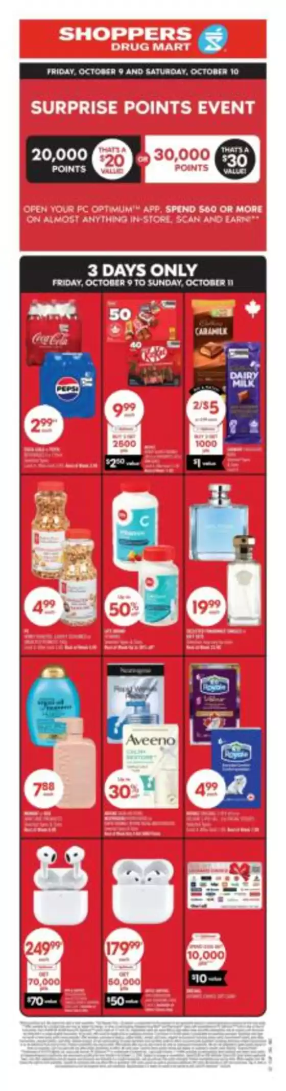 Shoppers Drug Mart catalogue | Great offer for bargain hunters | 2026-10-09T00:00:00.000Z - 2026-10-11T00:00:00.000Z