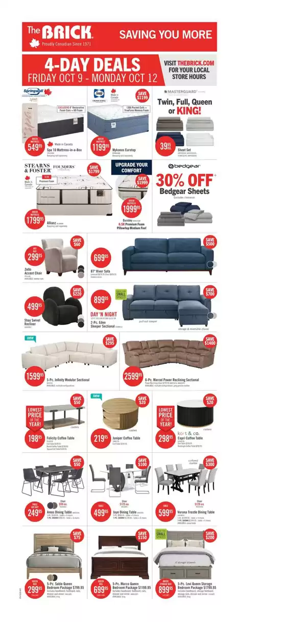 The Brick catalogue | Current special promotions | 2026-10-09T00:00:00.000Z - 2026-10-21T00:00:00.000Z
