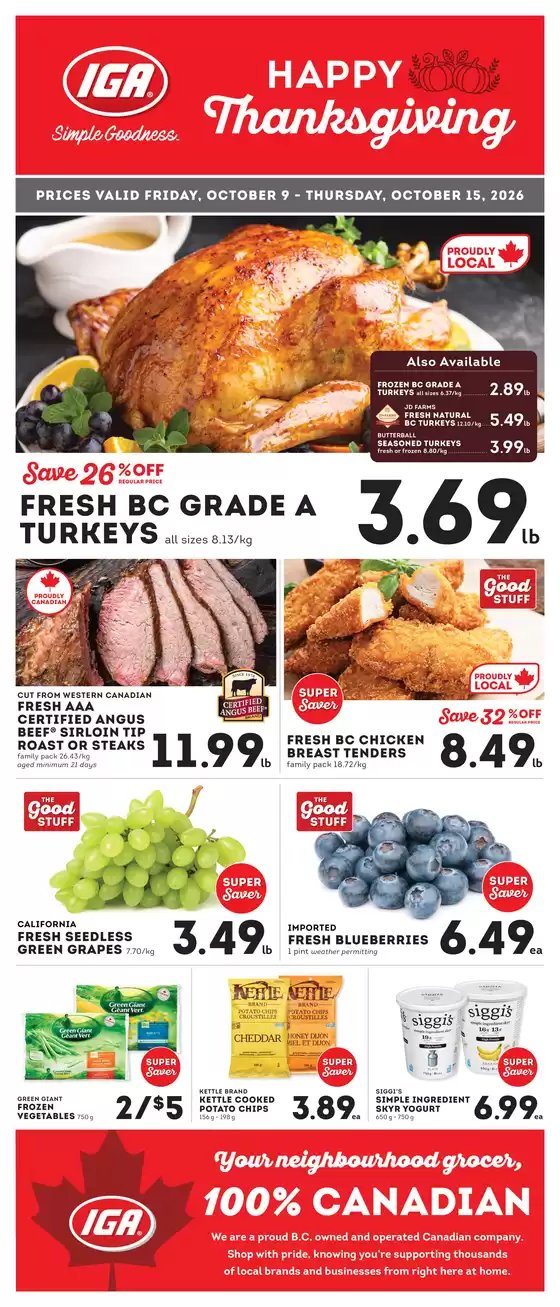 Market Place IGA catalogue | HAPPY Thanksgiving | 2026-10-12T00:00:00.000Z - 2026-10-15T00:00:00.000Z