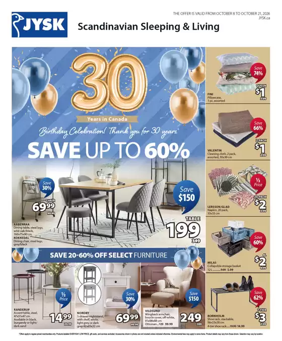 JYSK catalogue | Save Up To 60% | 2026-10-12T00:00:00.000Z - 2026-10-21T00:00:00.000Z