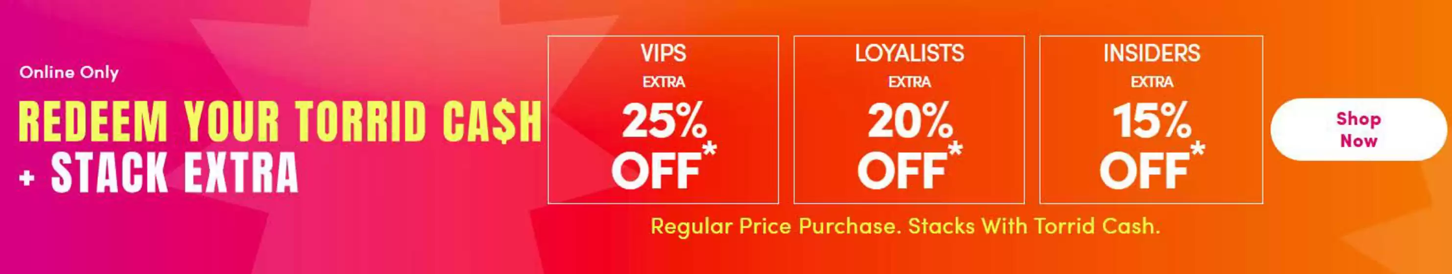 Torrid catalogue | Extra 25 % off  | 2026-10-12T00:00:00.000Z - 2026-10-26T00:00:00.000Z